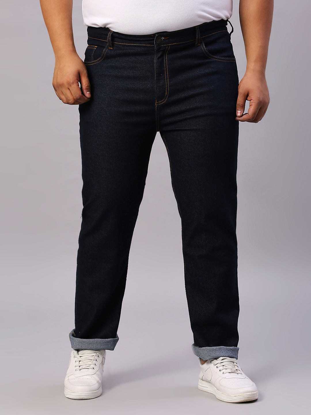 ZUSH CASUAL MEN'S PLUS SIZE STRECTCHABLE BLUE COLOR JEANS-ZU561
