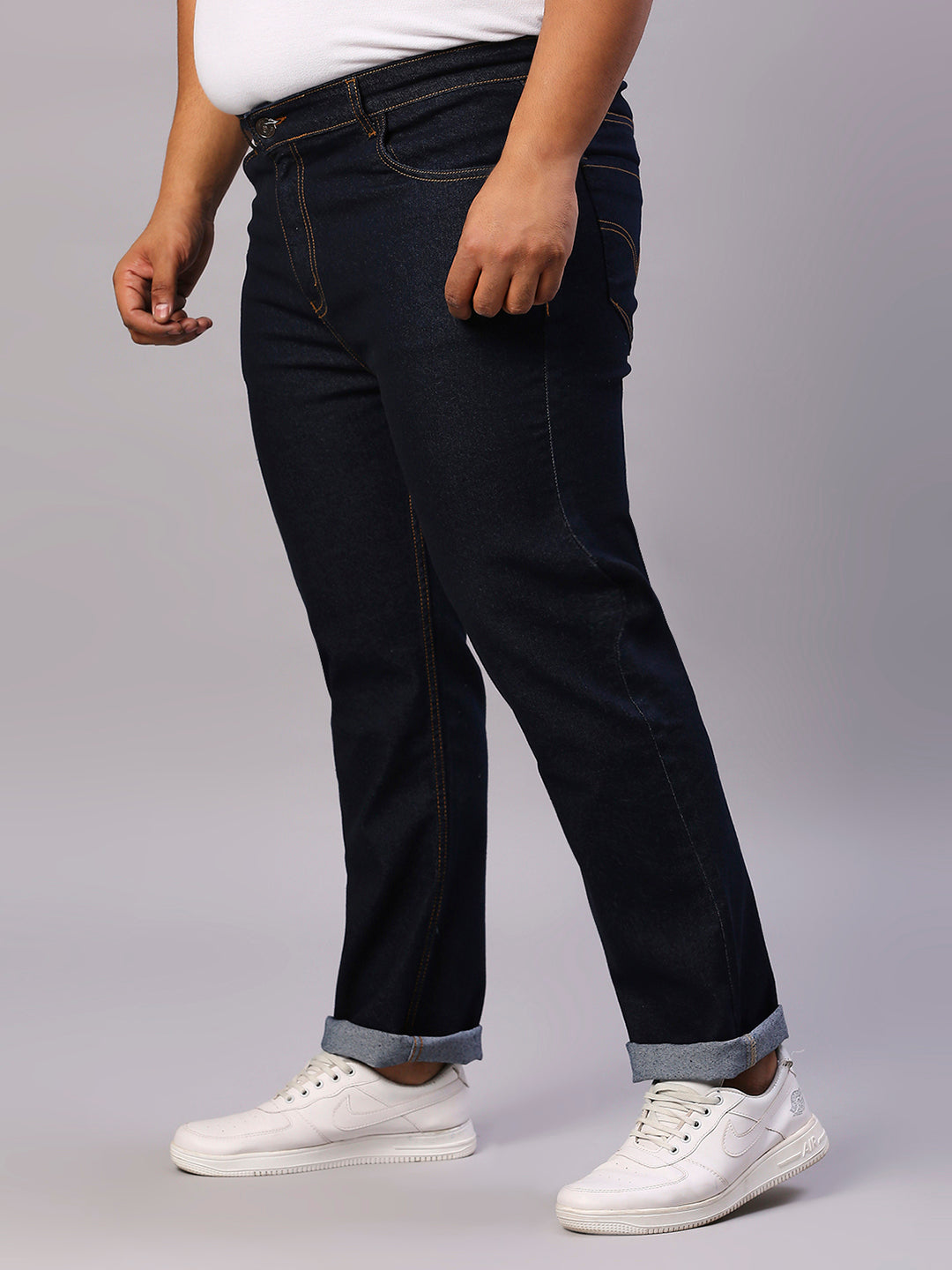 ZUSH CASUAL MEN'S PLUS SIZE STRECTCHABLE BLUE COLOR JEANS-ZU561