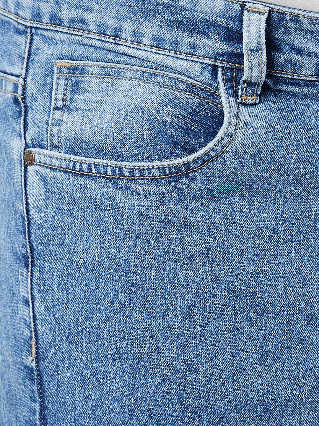 Zush Mens Clean Look Blue Color Mid Rise Regular Fit Plus Size Stretchable Jeans-ZU538