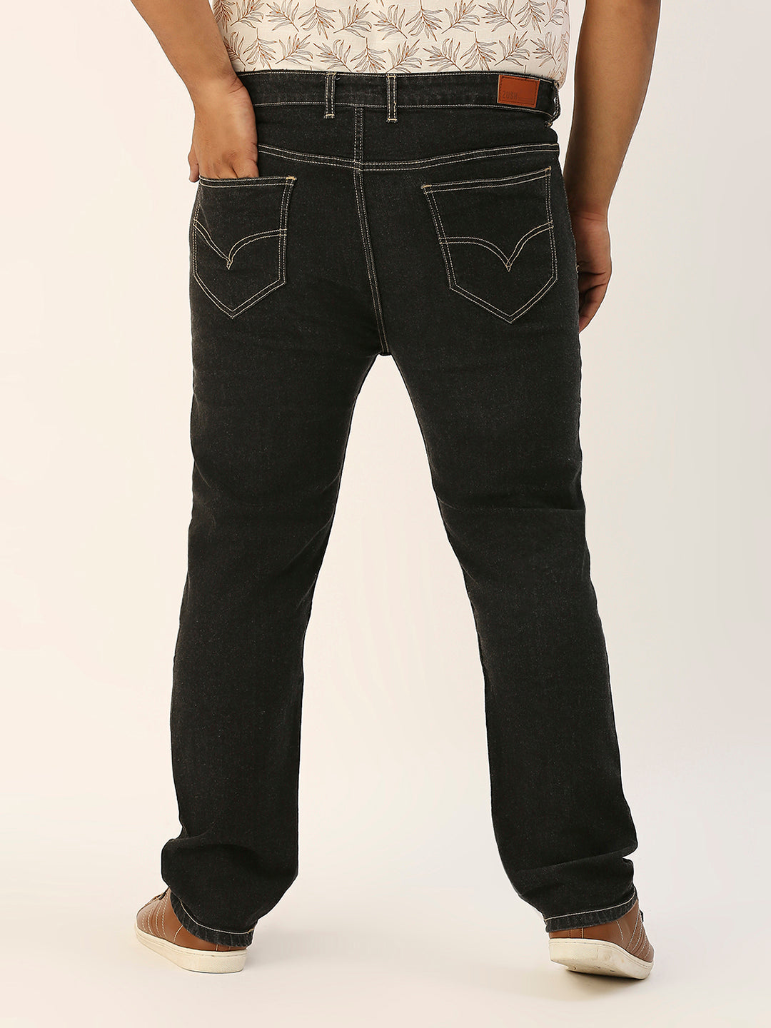 ZUSH MEN PLUS SIZE BLACK COLOR CASUAL DENIM JEANS-ZU545