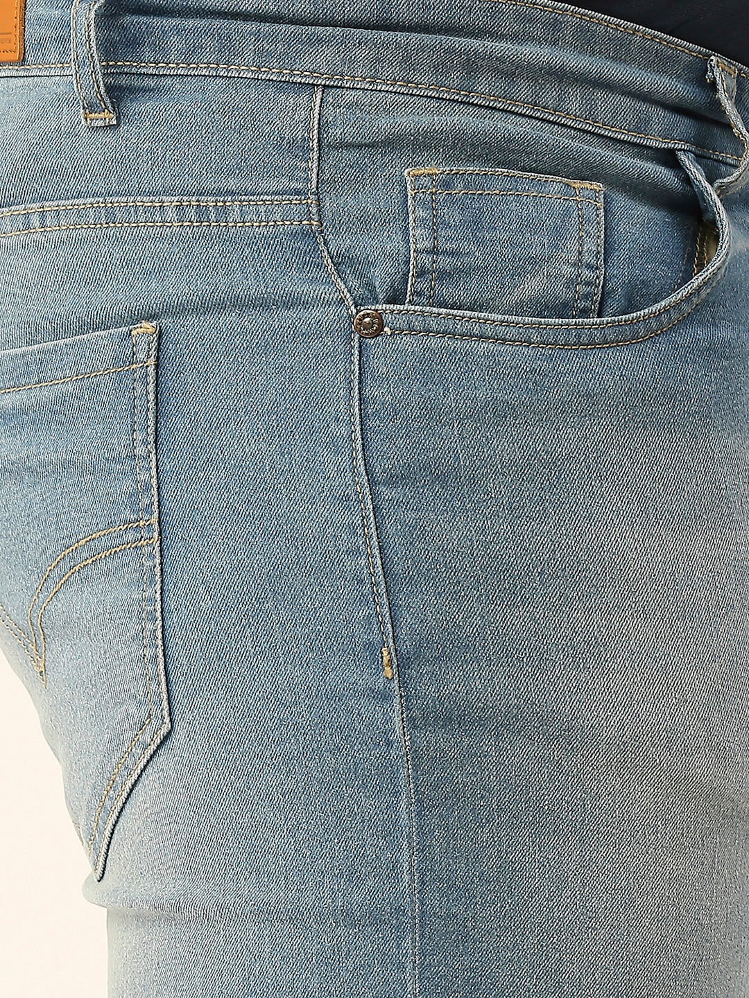 ZUSH CASUAL MEN'S PLUS SIZE STRECTCHABLE LIGHT BLUE COLOR JEANS-ZU551