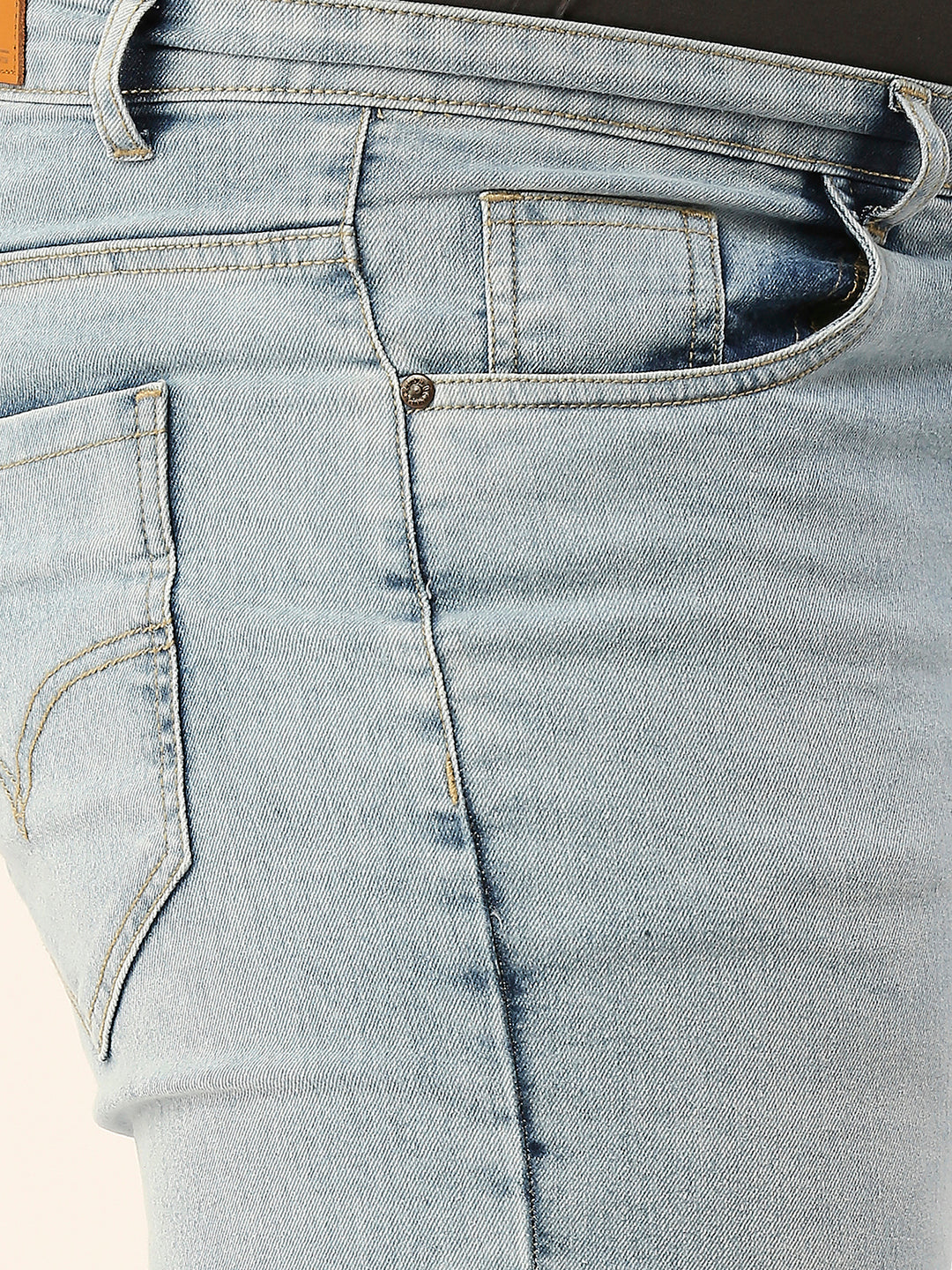 ZUSH CASUAL MEN'S PLUS SIZE STRECTCHABLE LIGHT BLUE COLOR JEANS-ZU552