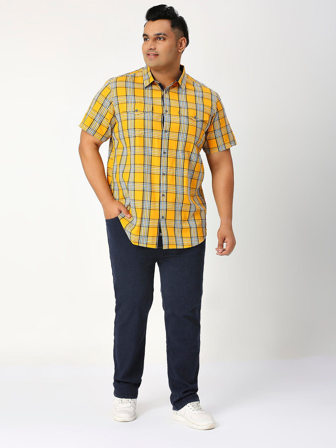 ZUSH Men Plus Size Comfort Stretchable Mid-Rise Jeans ZU903