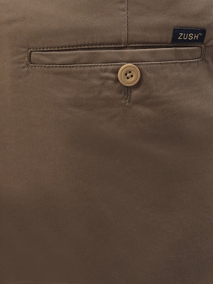 Men Plus Size Stretchable Straight Fit Casual Trousers ZU409