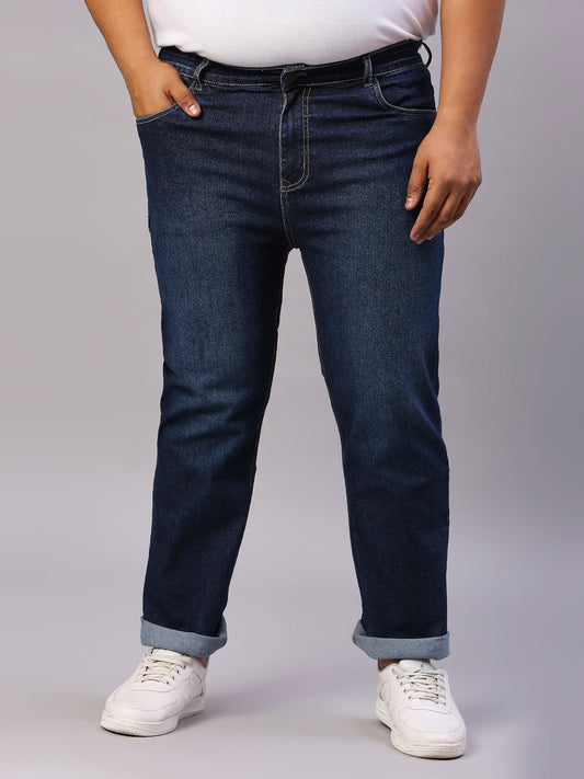 ZUSH CASUAL MEN'S PLUS SIZE STRECTCHABLE BLUE COLOR JEANS-ZU556