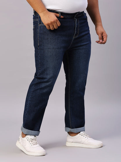 ZUSH CASUAL MEN'S PLUS SIZE STRECTCHABLE BLUE COLOR JEANS-ZU556
