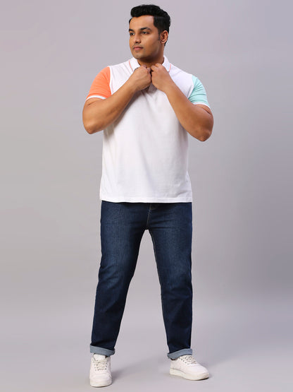 ZUSH CASUAL MEN'S PLUS SIZE STRECTCHABLE BLUE COLOR JEANS-ZU556