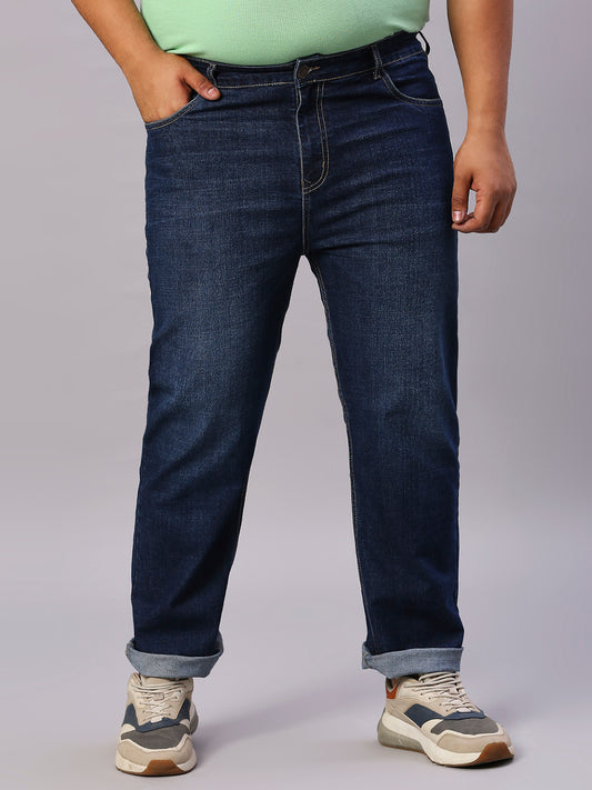 ZUSH CASUAL MEN'S PLUS SIZE STRECTCHABLE BLUE COLOR JEANS-ZU558