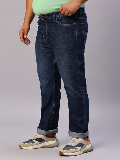 ZUSH CASUAL MEN'S PLUS SIZE STRECTCHABLE BLUE COLOR JEANS-ZU558