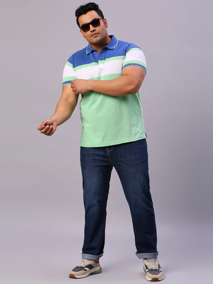 ZUSH CASUAL MEN'S PLUS SIZE STRECTCHABLE BLUE COLOR JEANS-ZU558