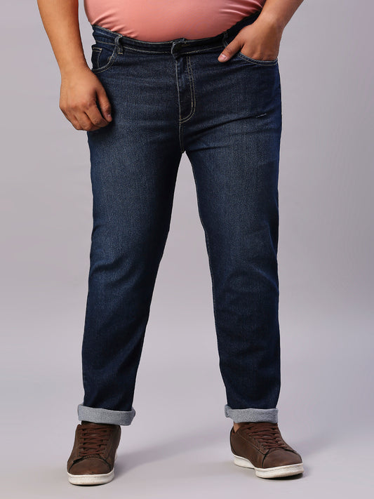 ZUSH CASUAL MEN'S PLUS SIZE STRECTCHABLE BLUE COLOR JEANS-ZU559