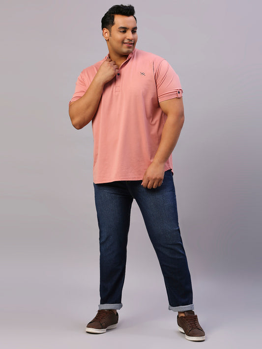 ZUSH CASUAL MEN'S PLUS SIZE STRECTCHABLE BLUE COLOR JEANS-ZU559