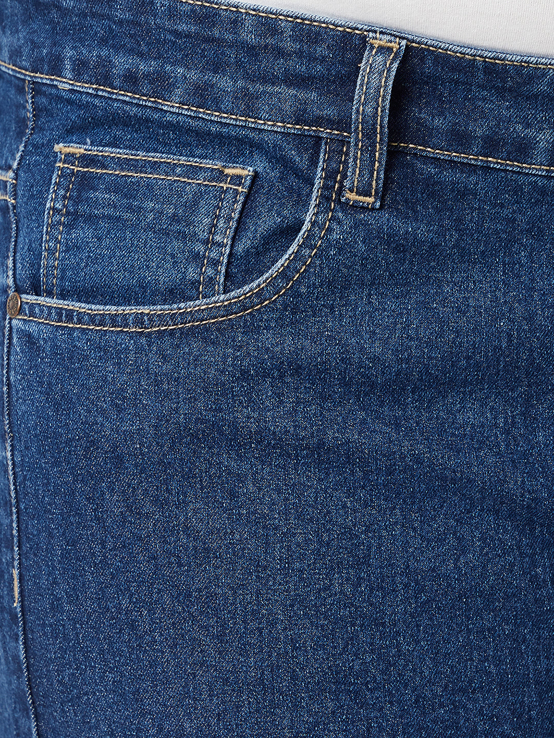 Zush Men's Plus Size stretchable Denim Jeans in Dark Blue color - Regular fit ZU540