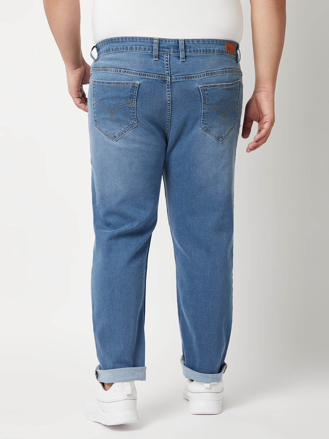 Zush Men's Plus Size stretchable Denim Jeans in Dark Blue color - Regular fit ZU542