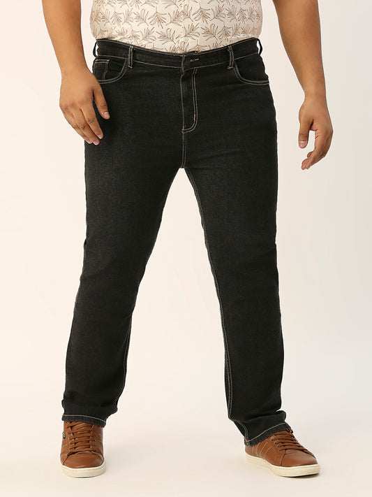 ZUSH MEN PLUS SIZE BLACK COLOR CASUAL DENIM JEANS-ZU545