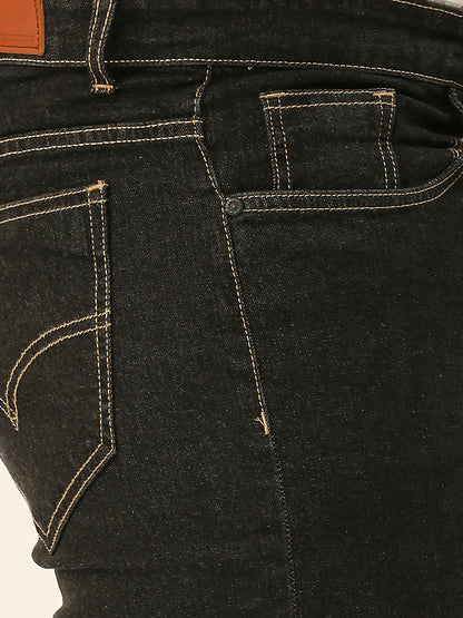ZUSH MEN PLUS SIZE BLACK COLOR CASUAL DENIM JEANS-ZU545
