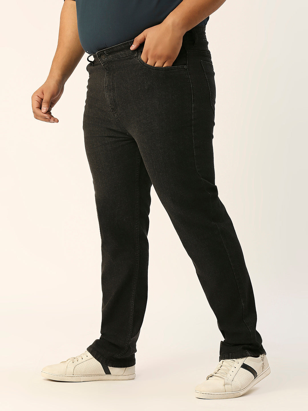 ZUSH MEN PLUS SIZE CARBON BLACK COLOR CASUAL DENIM JEANS-ZU546