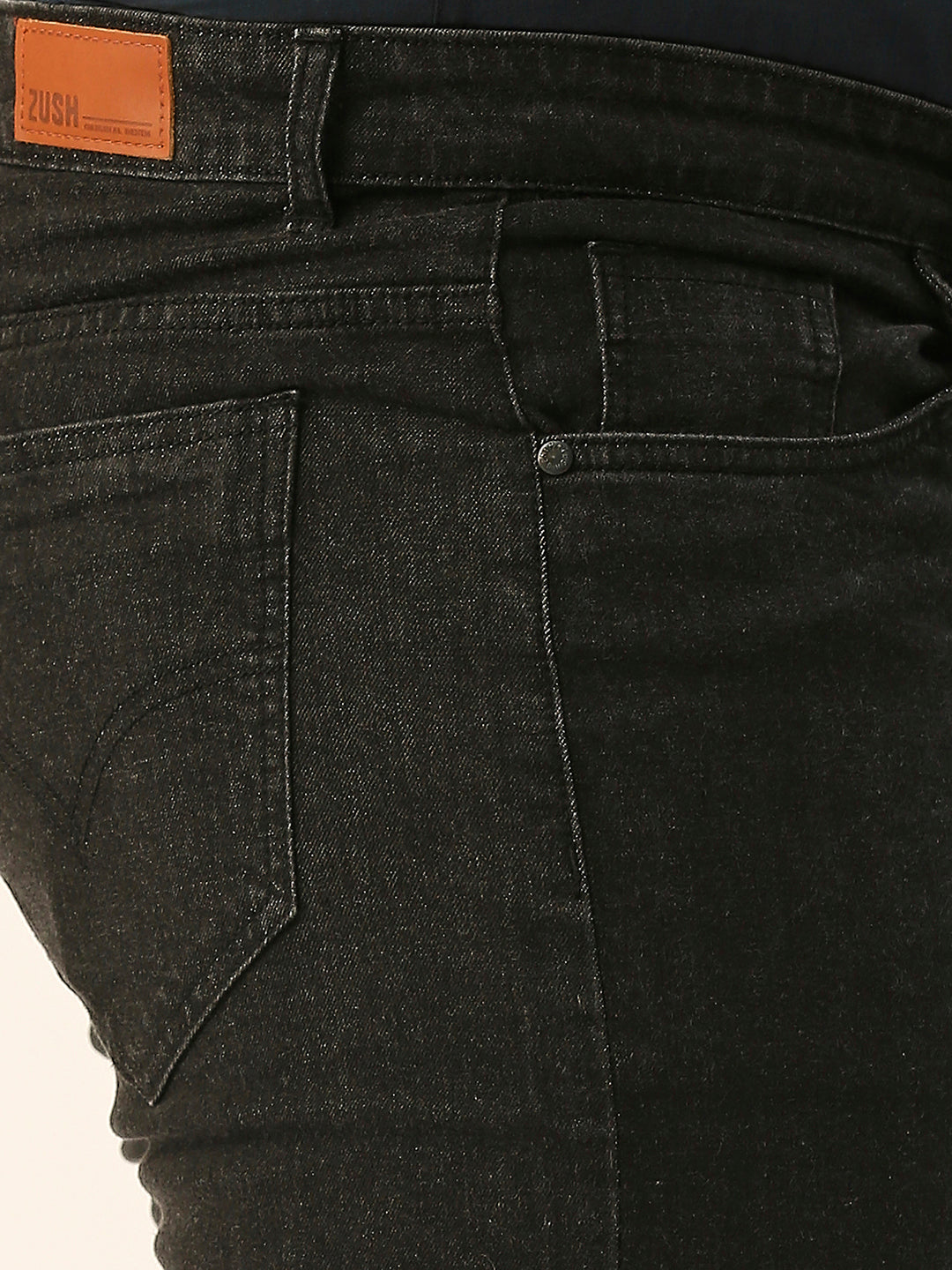 ZUSH MEN PLUS SIZE CARBON BLACK COLOR CASUAL DENIM JEANS-ZU546