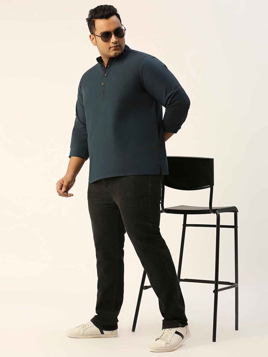 ZUSH MEN PLUS SIZE CARBON BLACK COLOR CASUAL DENIM JEANS-ZU546