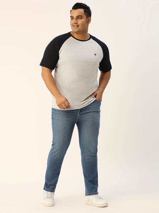 ZUSH CASUAL MEN'S PLUS SIZE STRECTCHABLE BLUE COLOR JEANS-ZU550