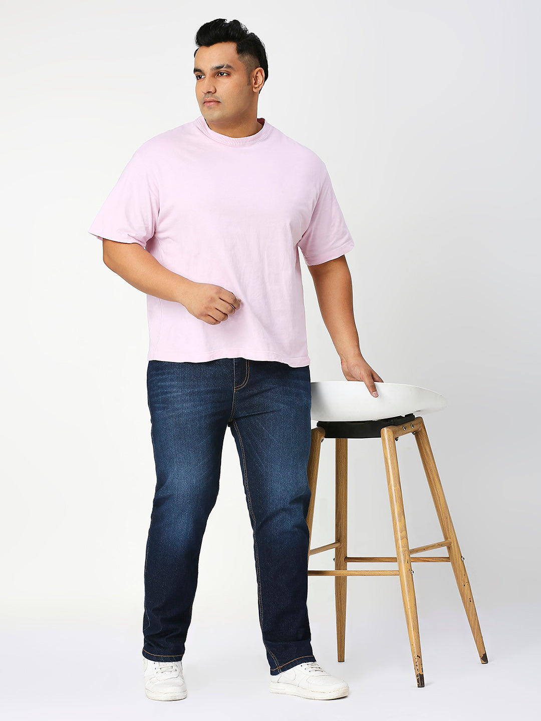 Zush Regular fit Casual Plus size Stretchable Cotton Blend Dark blue color jeans for men's-ZU566