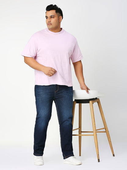 Zush Regular fit Casual Plus size Stretchable Cotton Blend Dark blue color jeans for men's-ZU566