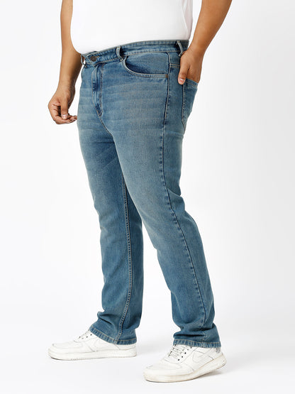 Zush Casual Plus Size Stretchable Men'S Regular Fit Blue Color Denim Jeans-ZU572