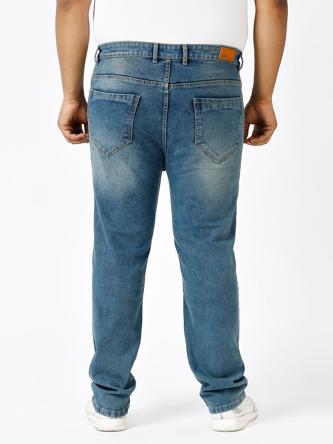 Zush Casual Plus Size Stretchable Men'S Regular Fit Blue Color Denim Jeans-ZU572