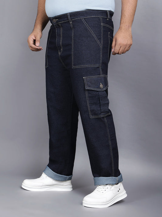 Zush Men's Plus Size stretchable Denim Jeans in blue color - Regular fit ZU577