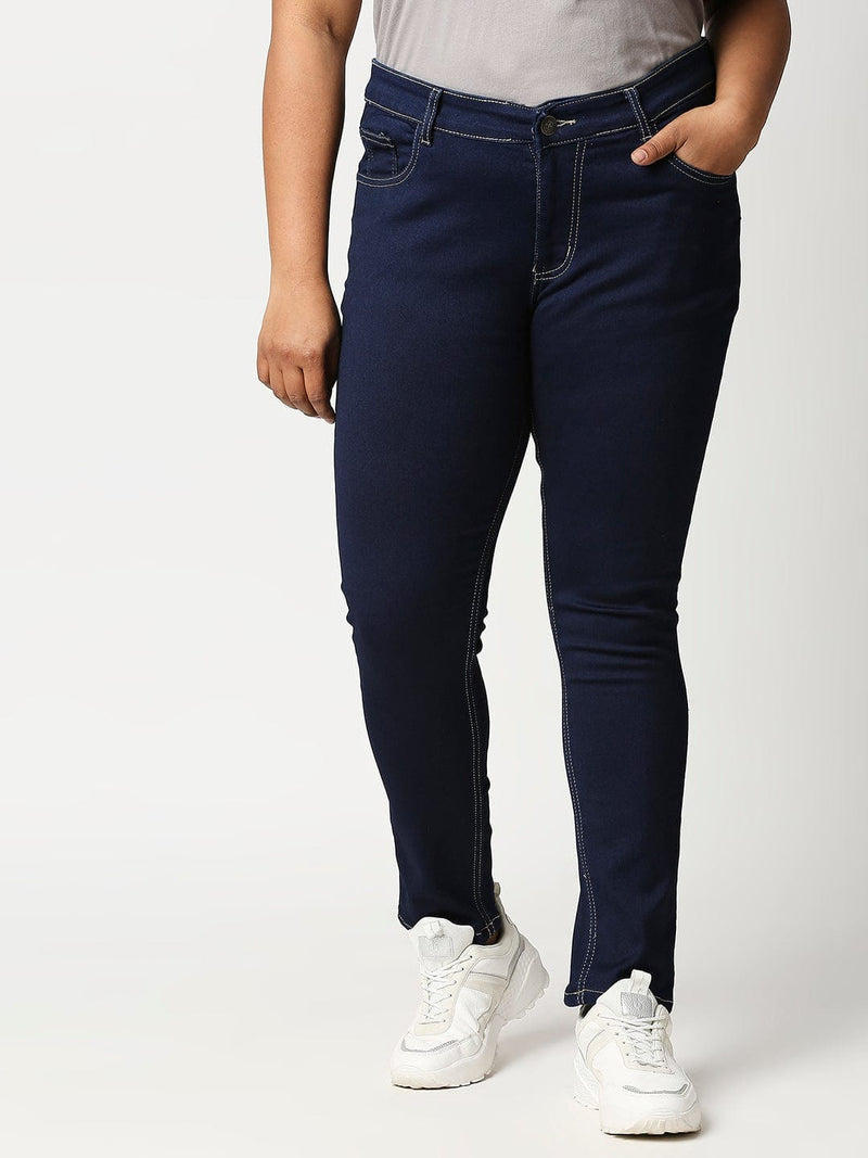 Buy Sky Blue Jeans & Jeggings for Women by Fck-3 Online | Ajio.com