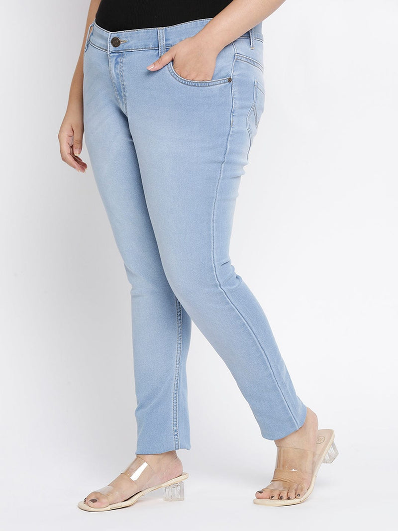 Jeans for Women Women Jeans Solid Color Jeans Gradient Washed Trousers With  Slits Womens Jeans BLUE XL - Walmart.com