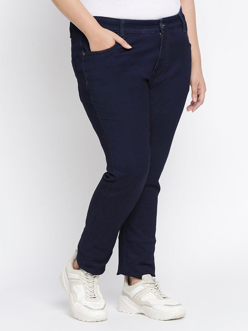Zush Casual Denim plus size stretchable jeggings for Women's in